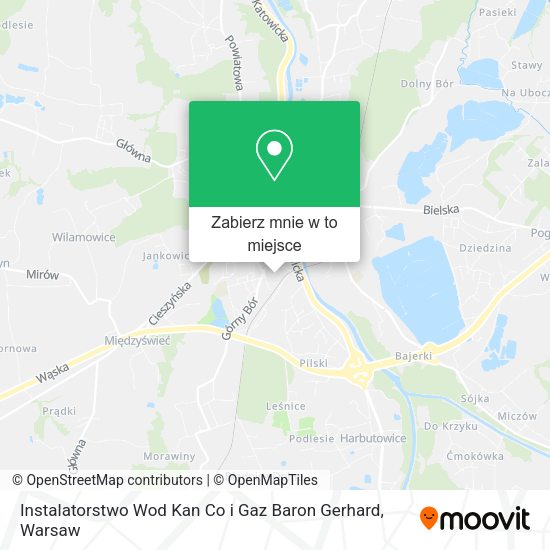 Mapa Instalatorstwo Wod Kan Co i Gaz Baron Gerhard