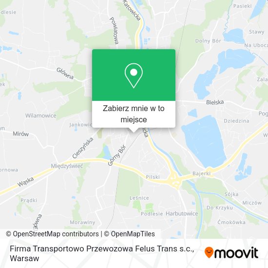 Mapa Firma Transportowo Przewozowa Felus Trans s.c.