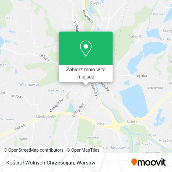 Mapa Kościół Wolnych Chrześcijan