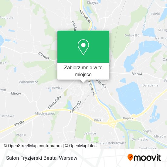 Mapa Salon Fryzjerski Beata