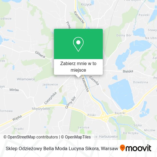 Mapa Sklep Odzieżowy Bella Moda Lucyna Sikora