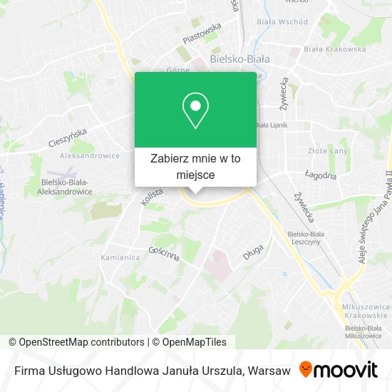 Mapa Firma Usługowo Handlowa Januła Urszula