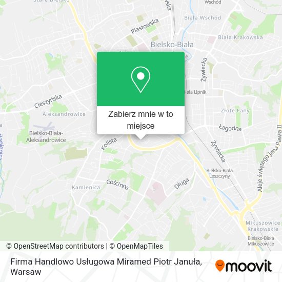 Mapa Firma Handlowo Usługowa Miramed Piotr Januła