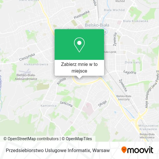 Mapa Przedsiebiorstwo Uslugowe Informatix