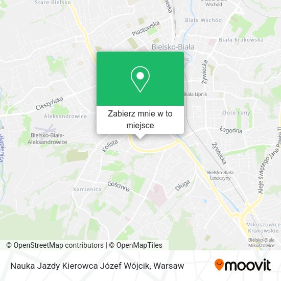 Mapa Nauka Jazdy Kierowca Józef Wójcik