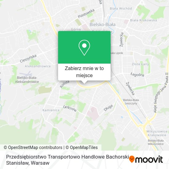 Mapa Przedsiębiorstwo Transportowo Handlowe Bachorski Stanisław