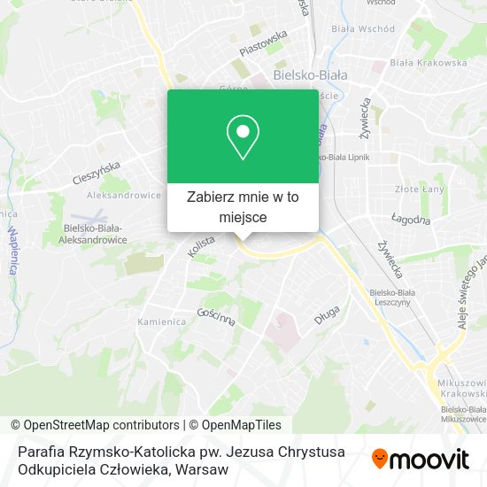 Mapa Parafia Rzymsko-Katolicka pw. Jezusa Chrystusa Odkupiciela Człowieka