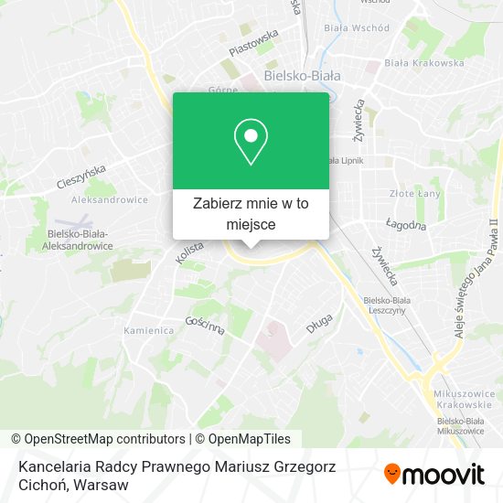 Mapa Kancelaria Radcy Prawnego Mariusz Grzegorz Cichoń