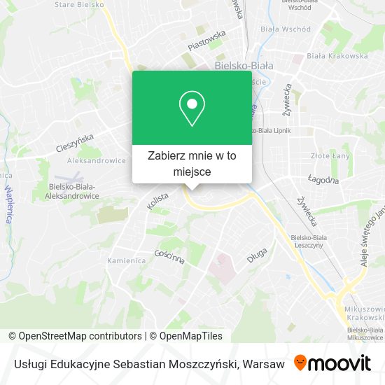 Mapa Usługi Edukacyjne Sebastian Moszczyński