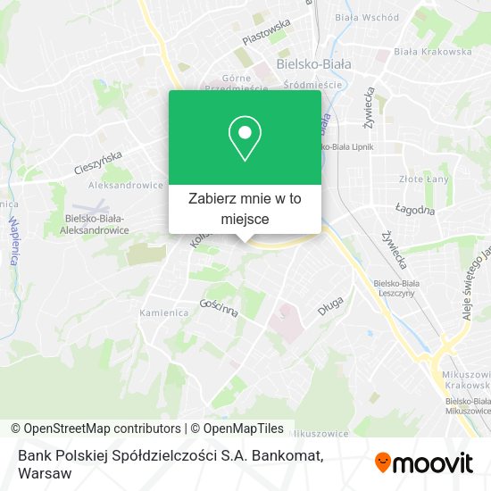 Mapa Bank Polskiej Spółdzielczości S.A. Bankomat