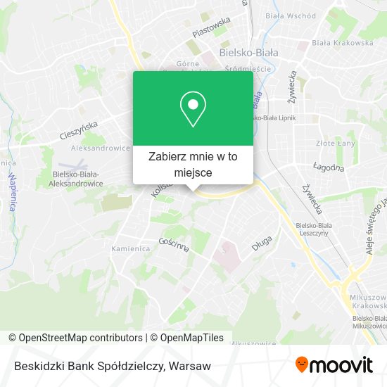 Mapa Beskidzki Bank Spółdzielczy