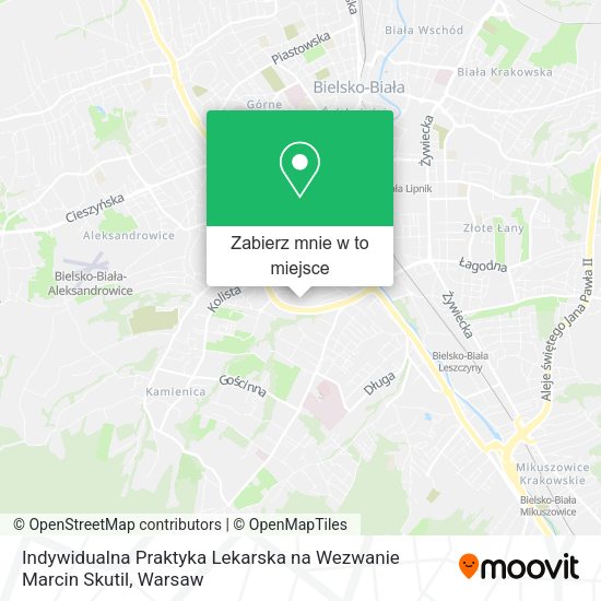 Mapa Indywidualna Praktyka Lekarska na Wezwanie Marcin Skutil