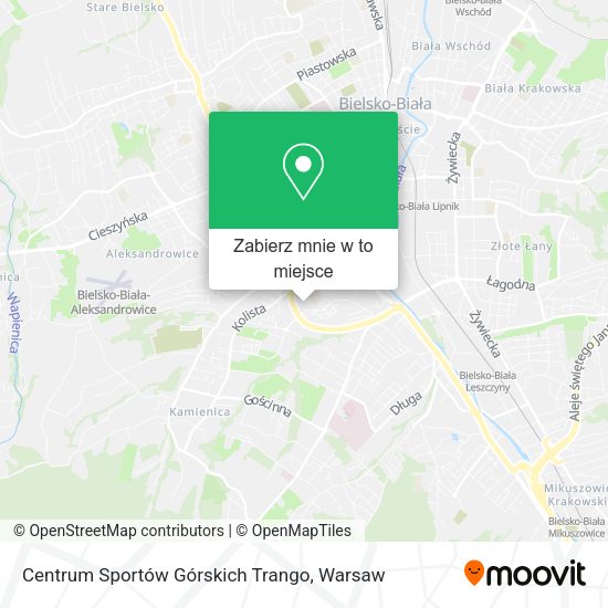 Mapa Centrum Sportów Górskich Trango