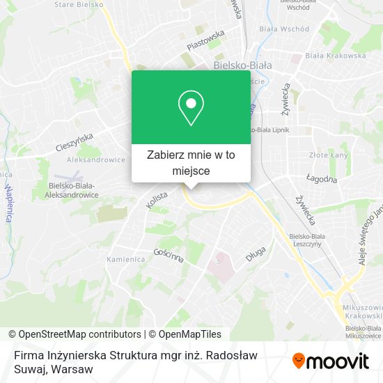 Mapa Firma Inżynierska Struktura mgr inż. Radosław Suwaj