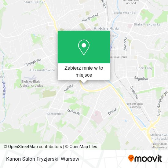 Mapa Kanon Salon Fryzjerski