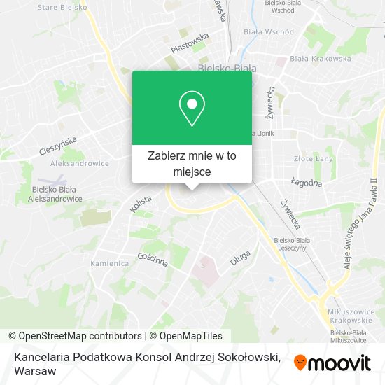 Mapa Kancelaria Podatkowa Konsol Andrzej Sokołowski