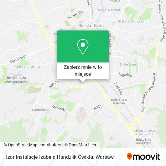 Mapa Izar Instalacje Izabela Handzlik-Ćwikła