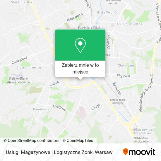 Mapa Uslugi Magazynowe i Logistyczne Zonk