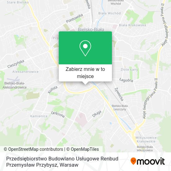 Mapa Przedsiębiorstwo Budowlano Usługowe Renbud Przemysław Przybysz