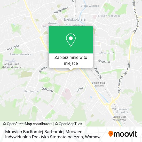 Mapa Mrowiec Bartłomiej Bartłomiej Mrowiec Indywidualna Praktyka Stomatologiczna