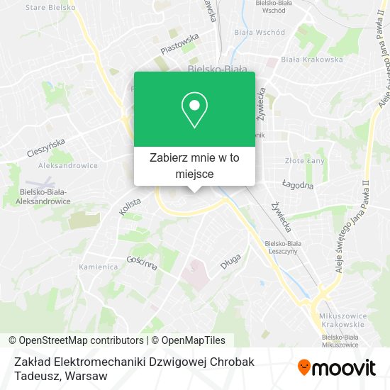 Mapa Zakład Elektromechaniki Dzwigowej Chrobak Tadeusz