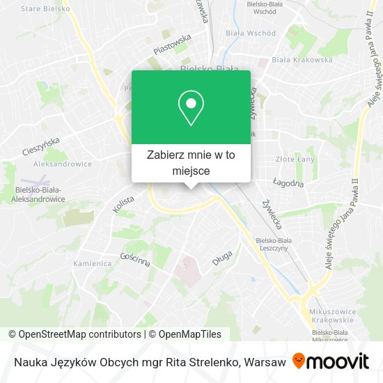 Mapa Nauka Języków Obcych mgr Rita Strelenko