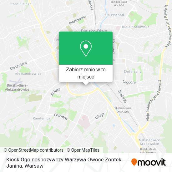 Mapa Kiosk Ogolnospozywczy Warzywa Owoce Zontek Janina