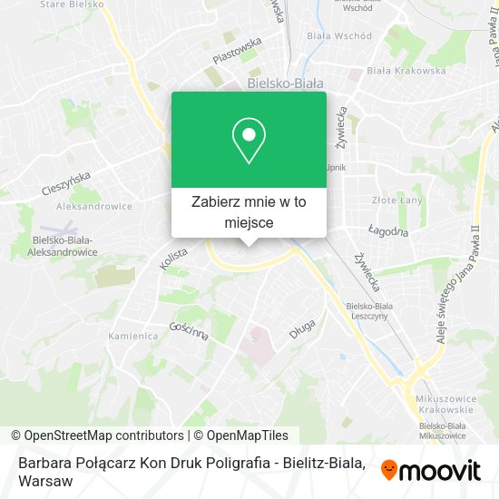 Mapa Barbara Połącarz Kon Druk Poligrafia - Bielitz-Biala