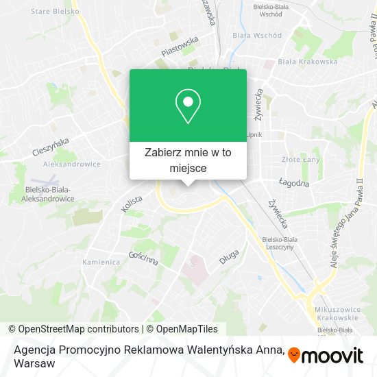 Mapa Agencja Promocyjno Reklamowa Walentyńska Anna