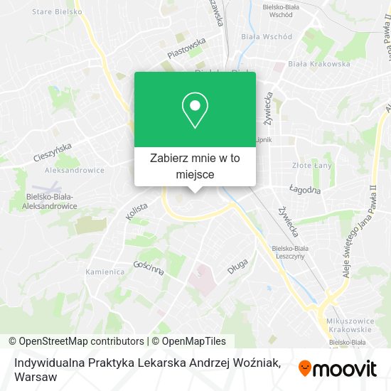 Mapa Indywidualna Praktyka Lekarska Andrzej Woźniak