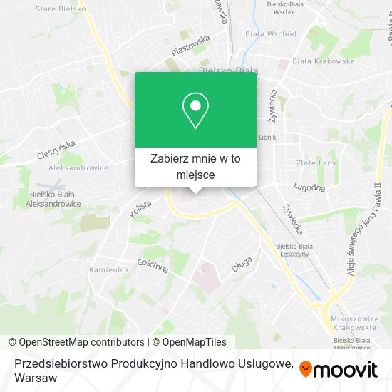 Mapa Przedsiebiorstwo Produkcyjno Handlowo Uslugowe