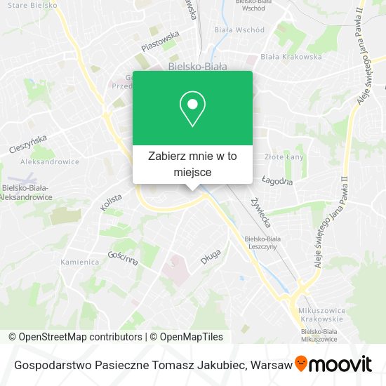 Mapa Gospodarstwo Pasieczne Tomasz Jakubiec