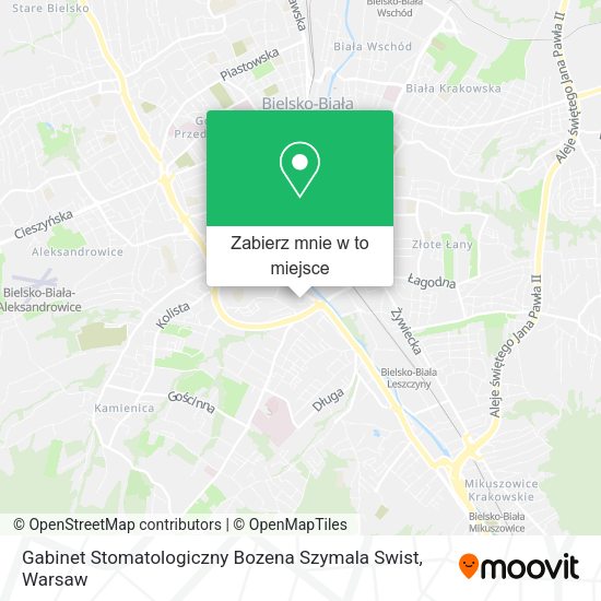 Mapa Gabinet Stomatologiczny Bozena Szymala Swist