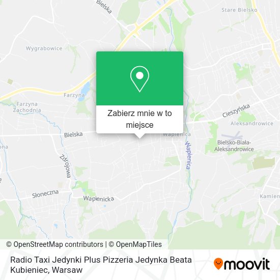 Mapa Radio Taxi Jedynki Plus Pizzeria Jedynka Beata Kubieniec