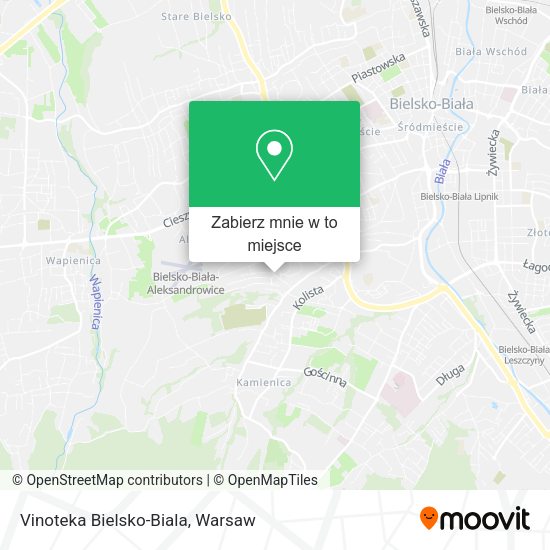 Mapa Vinoteka Bielsko-Biala