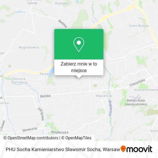 Mapa PHU Socha Kamieniarstwo Sławomir Socha