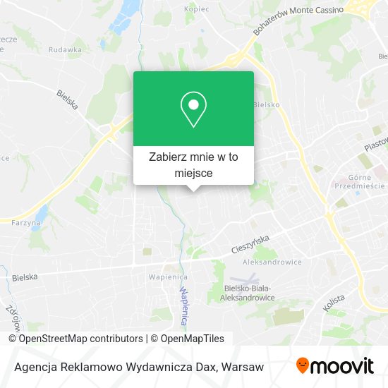 Mapa Agencja Reklamowo Wydawnicza Dax