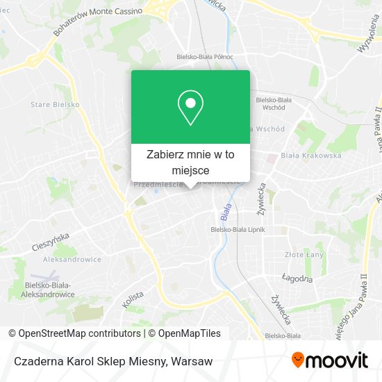 Mapa Czaderna Karol Sklep Miesny