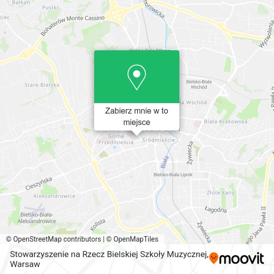 Mapa Stowarzyszenie na Rzecz Bielskiej Szkoły Muzycznej