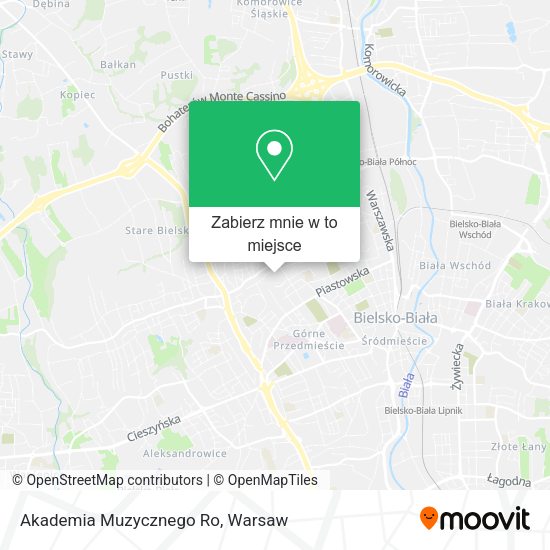 Mapa Akademia Muzycznego Ro