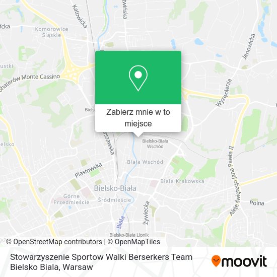 Mapa Stowarzyszenie Sportow Walki Berserkers Team Bielsko Biala