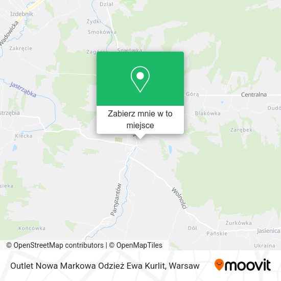 Mapa Outlet Nowa Markowa Odzież Ewa Kurlit