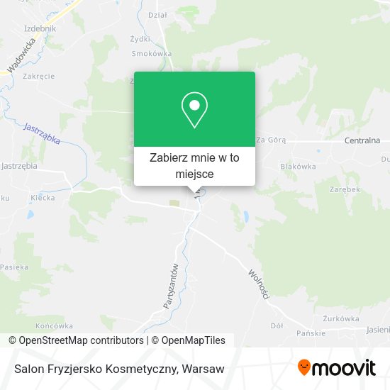 Mapa Salon Fryzjersko Kosmetyczny