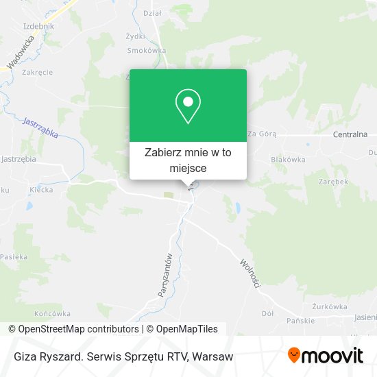 Mapa Giza Ryszard. Serwis Sprzętu RTV