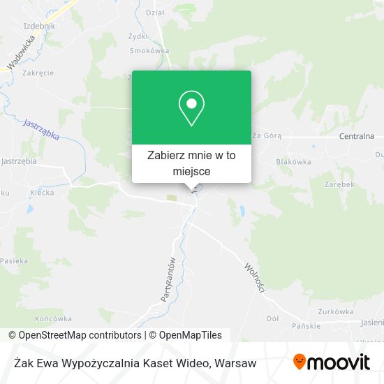 Mapa Żak Ewa Wypożyczalnia Kaset Wideo