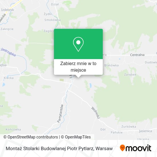 Mapa Montaż Stolarki Budowlanej Piotr Pytlarz