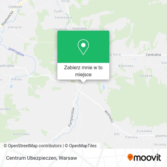 Mapa Centrum Ubezpieczen