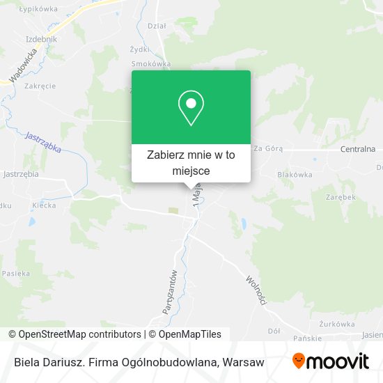 Mapa Biela Dariusz. Firma Ogólnobudowlana