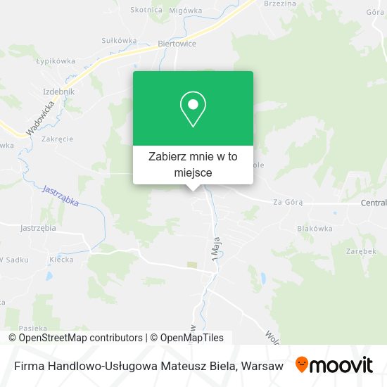 Mapa Firma Handlowo-Usługowa Mateusz Biela