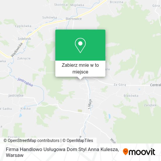 Mapa Firma Handlowo Usługowa Dom Styl Anna Kulesza